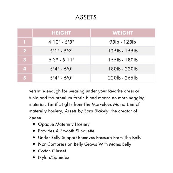 NWT!Assets by SPANX black maternity shaping tights - Picture 2 of 5